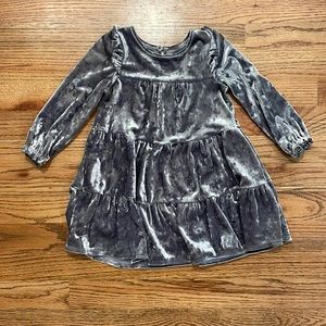 Toddler girls velvet dress